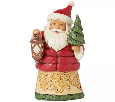 Jim Shore Mini Santa with Puffy Coat Fig