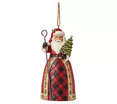 Jim Shore Highland Glen Santa Staff Orn