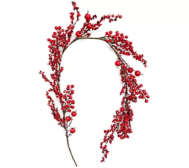 Brite Star 5'L Berry Garland With Snow