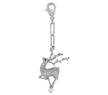 Maya J Jewelry Ornament Charm w/ Rhinestone Accents & Gift Box