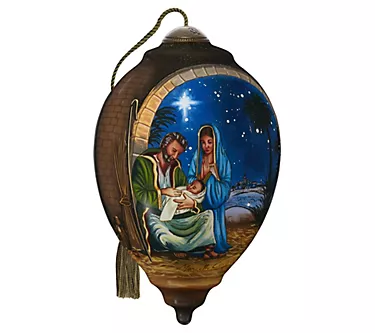 Ne'Qwa 5.5" Behold Emmanuel Standard Princess Shape Ornament