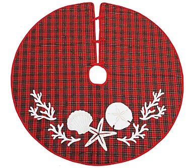Seaside Plaid Treeskirt by Valerie