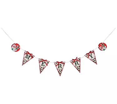 Mr. Christmas 72" Vintage Banner - Merry