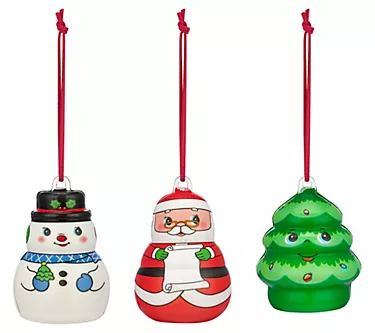 Mr. Christmas 3 in. Set of 3 Musical Marshmelodies Ornaments