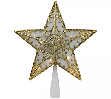 Northlight Glitter Star LED Christmas Tree Topper