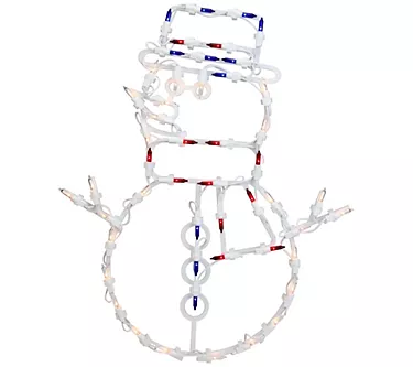 Northlight Lighted Snowman Christmas Window Decoration