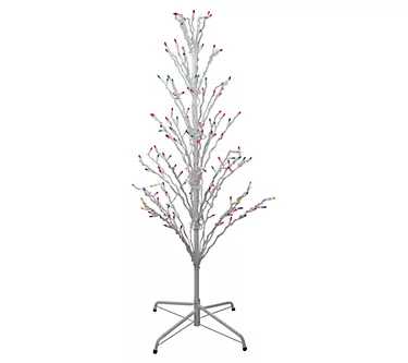 Northlight 4' Christmas Cascade Twig Tree Outdoor Multi Lights