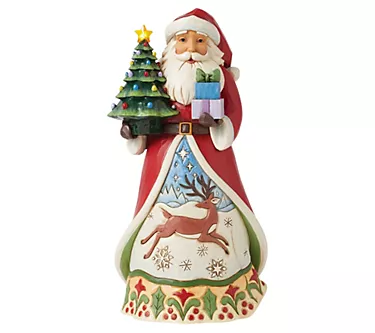 Jim Shore Santa Vintage LED Tree Fig