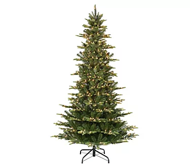 Puleo International 9 ft Pre-lit Slim Aspen Fir Tree