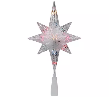 Northlight 11" Lighted Clear Star of BethlehemTree Topper