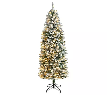 370036-nearly-natural-6-slim-flocked-christmas-tree-w-250-led-lights-1.webp