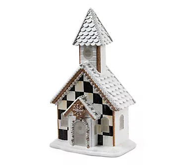 MacKenzie-Childs Gingerbread Illuminated Church 1 370039-mackenzie-childs-gingerbread-illuminated-church-1.webp