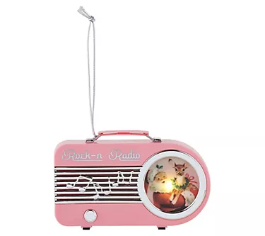 Mr. Christmas Miniature Vintage Radio Ornament