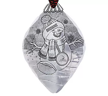Wendell August NFL Superfan Snowman Ornament