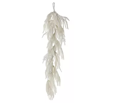 48"  Flocked White Norfolk Pine Garland by Valerie