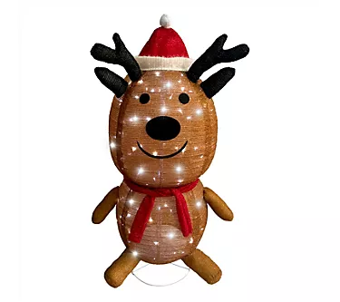 Fraser Hill Farm 4" Prelit Collapsible Tinsel Reindeer Decor 1 370502-fraser-hill-farm-4-prelit-collapsible-tinsel-reindeer-decor-1.webp