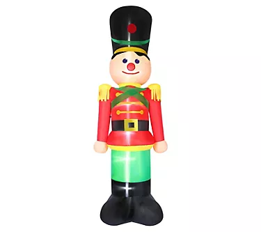 Fraser Hill Farm 12-Ft. Tall Prelit NutcrackerInflatable