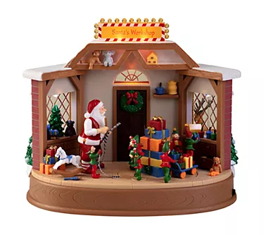 Mr. Christmas 8" Animated & Musical Santa's Workshop