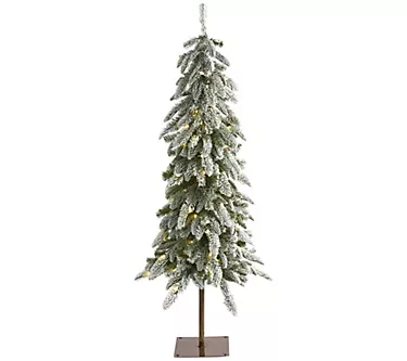 4.5' Lit Washington Alpine Christmas Tree by Nearly Natural 1 370621-4-5-lit-washington-alpine-christmas-tree-by-nearly-natural-1.webp