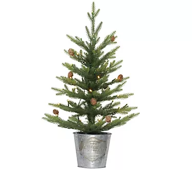 Puleo Pre-Lit 2' Table Top Artificial Christmas Tree