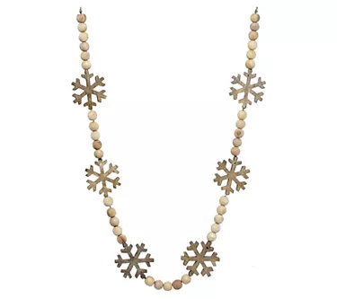 60" Bead With Snowflake Garland by Valerie