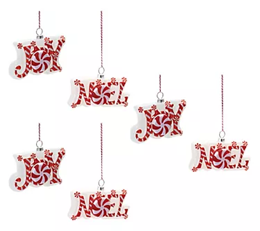 Melrose Glass Peppermint Joy Noel Ornament (Setof 6) 1 370870-melrose-glass-peppermint-joy-noel-ornament-setof-6–1.webp