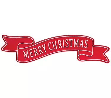 Melrose Metal Merry Christmas Banner Sign 24"L