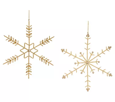Melrose Beaded Snowflake Ornament (Set of 6)