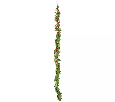 Melrose Fabric Mistletoe String Garland (Set of2)