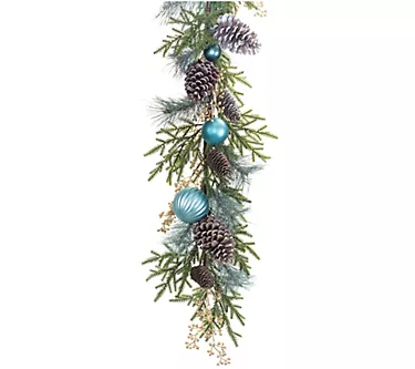 Melrose Decorated Holiday Pine Garland 6'L