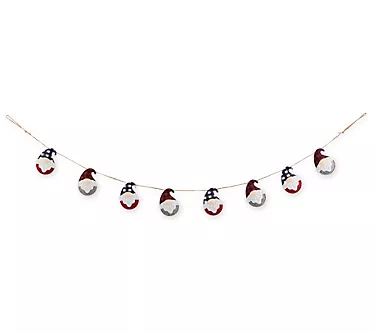 Design Imports Gnome Santa Garland