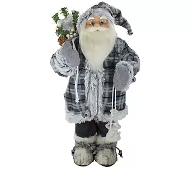 Northlight 2' Standing Santa Figure Carrying a Lantern