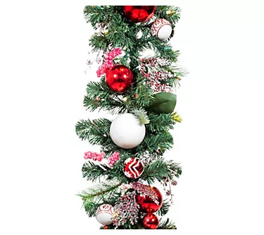 Village Lighting 9' Pre-Lit LED Garland - Nordic
