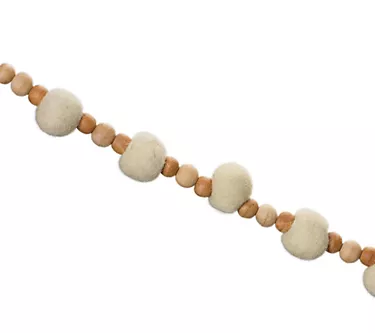 Melrose Set of 2 Beaded Wood String Garland