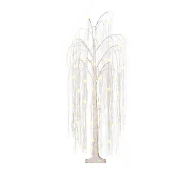 Puleo 6 ft Pre-Lit Outdoor Willow Tree - Warm White LED