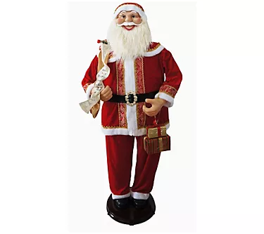 Christmas Time 58-In Dancing Santa Claus with Naughty & Nice
