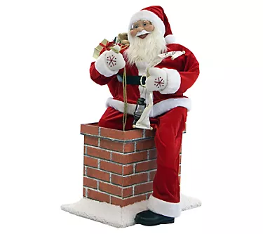 Fraser Hill Farm 48" Music and Motion Santa Cla us