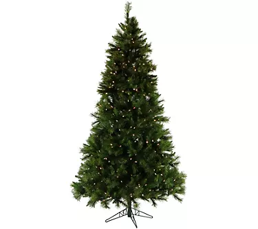 Fraser Hill Farm Prelit 7.5' Canyon Pine Christmas Tree