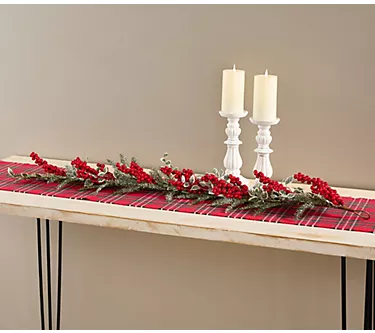 4' Berry, Holly and Pine Garland by Valerie