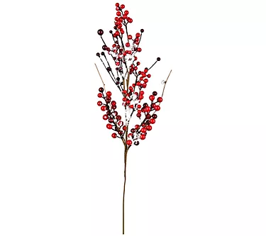 Vickerman 28" Red Snow Berry Spray 3/Pk