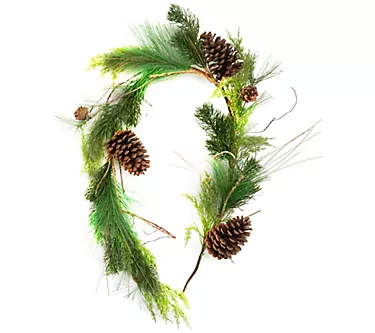 Brite Star 5'L Mixed Pine Garland With Pine Cone