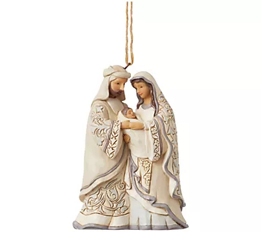 Jim Shore Woodland Holy Family Ornament