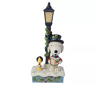 Peanuts by Jim Shore Snoopy & Woodstock Lamp Post 1 371853-peanuts-by-jim-shore-snoopy-woodstock-lamp-post-1.webp
