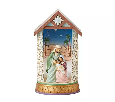 Jim Shore Holy Family Lighted Diorama