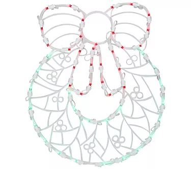 Northlight LED Lighted Wreath Christmas WindowDecoration