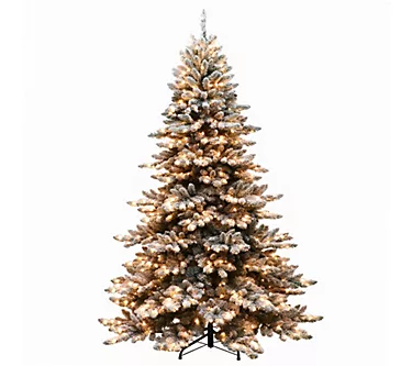 Puleo 9' Flocked Royal Majestic Spruce Christma s Tree