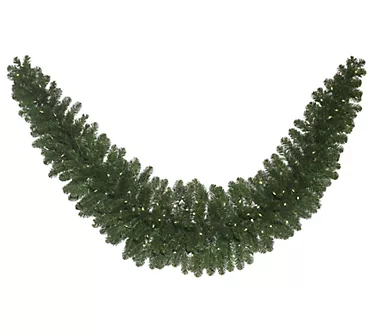 Vickerman 9' x 24" Oregon Swag Garl WA 150LED WmWht