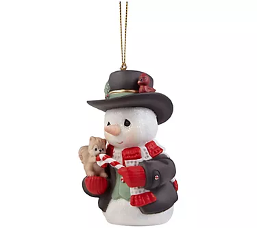 Precious Moments Annual Wishing Sweet Season Snowman Ornament