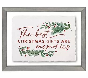 Sincere Surroundings 14" Memories Holly Floating Frame Art