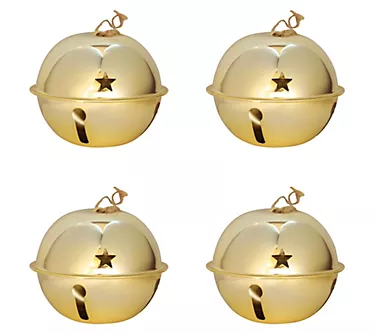 Haute Decor 4-P ack 120mm Adapt Nesting Jingle Bells